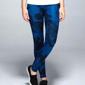 Lululemon Wunder Under‎ Pant Leggings, Inky Floral